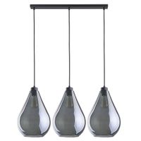 Potrójna lampa wisząca FUENTE 2792 TK Lighting na listwie grafitowa