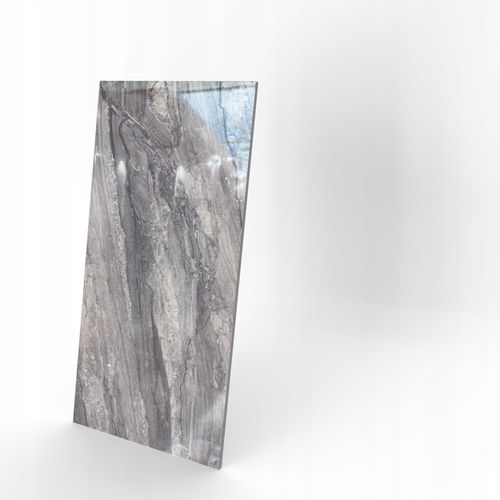 Gres marmur grafitowy 120x60 cm | połysk | duży format | premium stone look na Arena.pl