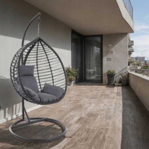 Bujany Kokon Ogrodowy Huśtawka Kosz Fotel Wiszący na Taras Technorattan na Arena.pl