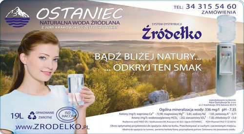 WODA ŹRÓDLANA OSTANIEC Z JURY W BUTLACH 18.6L BEZ UMOWY DOM BIURO na Arena.pl