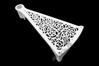 SCHODY KRĘCONE FI 2,00 M - BIAŁE - 2 RÓŻNE TRALKI ŻELIWNE RETRO LOFT