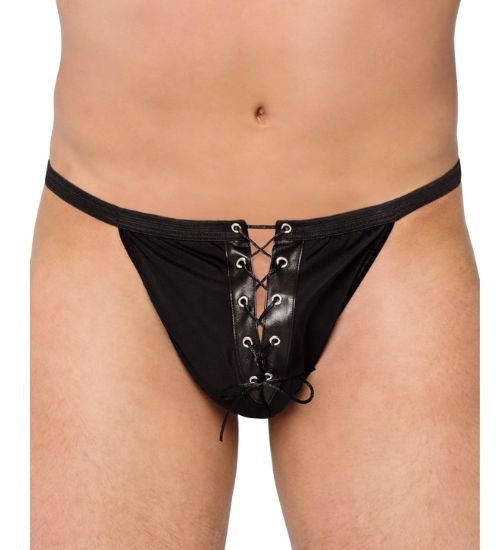 Sznurowane stringi męskie S-L zdjęcie 1