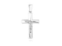 Elegancki srebrny klasyczny gładki krzyżyk krzyż srebro 925 KS0171