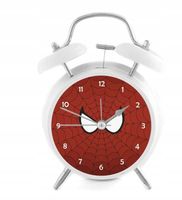 Budzik głośny z dzwonkami retro - Red Spider 2