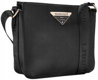 Torebka Damska CZARNA LISTONOSZKA MONNARI Klasyczna Regulowany Pasek