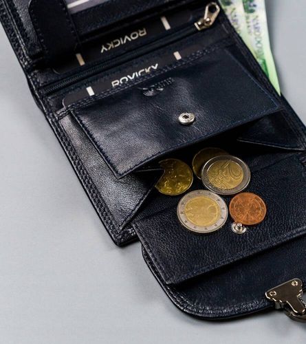 średni, skórzany portfel damski na zatrzask - 4u cavaldi na Arena.pl