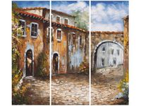 90CM 80 OBRAZ 3 ELEM UROKLIWA ULICZKA ŚCIENNY