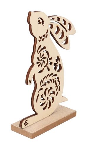 FIGURKA WIELKANOCNA ZAJĄC ZAJĄCZEK DREWNIANY na Arena.pl