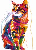 Plakat 20,5x28,4cm Nasycony Kot