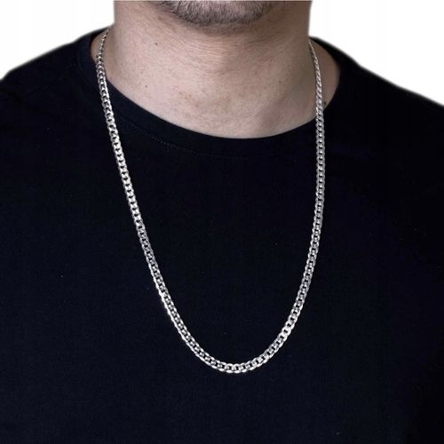 Srebrny Łańcuszek Męski SREBRO pr.925 WŁOSKI 3mm Łańcuch Diamentowany na Arena.pl