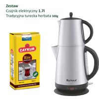 Zestaw do Tureckiej Herbaty: Czajnik Elektryczny Roland + Herbata Czarna Ca