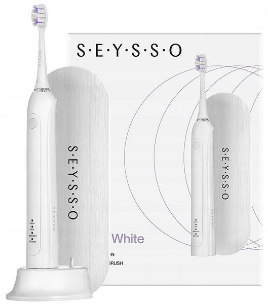 SZCZOTECZKA SONICZNA OCLEAN SEYSSO CARBON BASIC WHITE Z ETUI zdjęcie 2