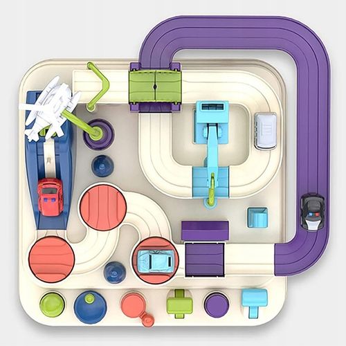 TOR PRZESZKÓD SAMOCHODOWY INTERAKTYWNY ZJEŻDŻALNIA Z PRZESZKODAMI + AUTKA na Arena.pl