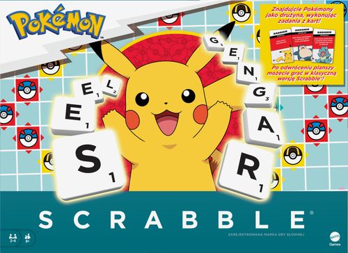 GRA MATTEL SCRABBLE POKEMON PL HXT29 PUD6 na Arena.pl