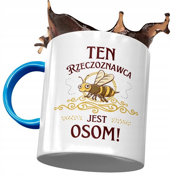 Kubek Błękitny Dla Rzeczoznawcy Jest Osom Z Nadrukiem Ze Zdjęciem zdjęcie 1