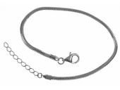 Srebrna bransoleta a'la pandor gruba żmijka snake regulowana srebro 925 B262R