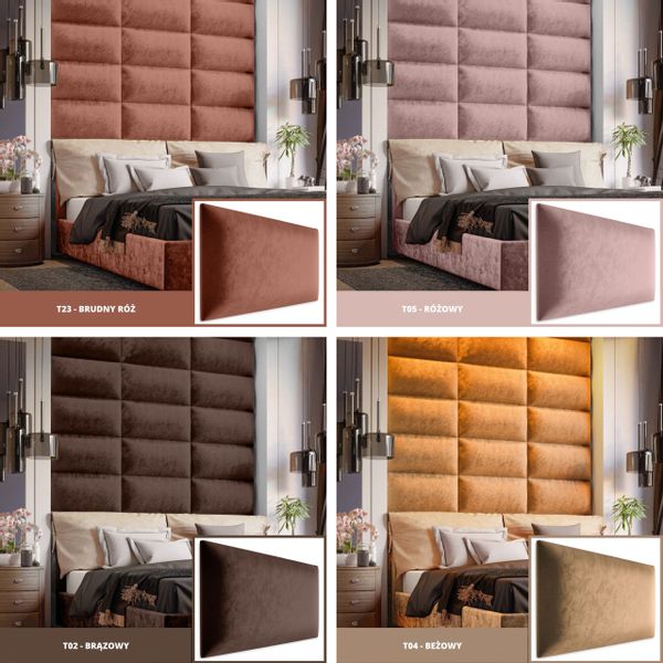 PANELE TAPICEROWANE ŚCIENNE WEZGŁOWIE 3D 80cm x 20cm zdjęcie 7