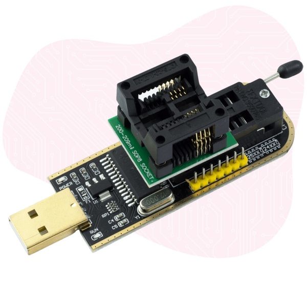 Duży zestaw programator EEPROM i Flash na CH341A I2C SPI Adapter Klips zdjęcie 7