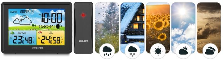 BEZPRZEWODOWA STACJA POGODY POGODOWA HIGROMETR zdjęcie 13