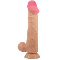 pretty love sliding skin 24 cm model z przyssawką, elastyczny tpr