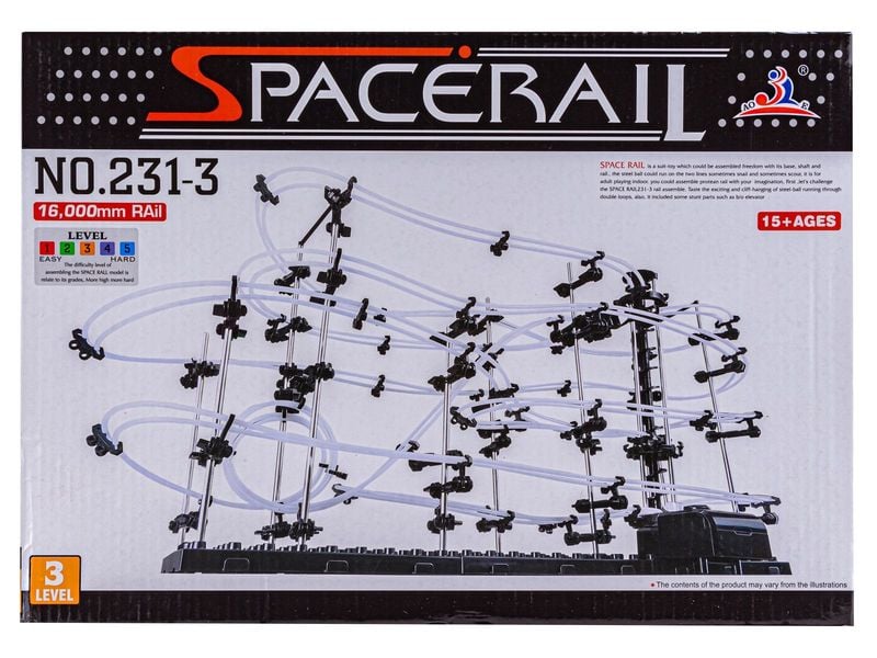 SpaceRail Tor Dla Kulek - Level 3 (16 metrów) Kulkowy Rollercoaster zdjęcie 2