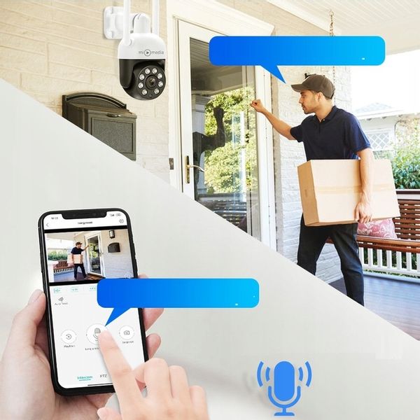 KAMERA ZEWNĘTRZNA OBROTOWA IP WiFi 4X ZOOM 4MPx 4MP DETEKCJA SMART HD ICSEE zdjęcie 12