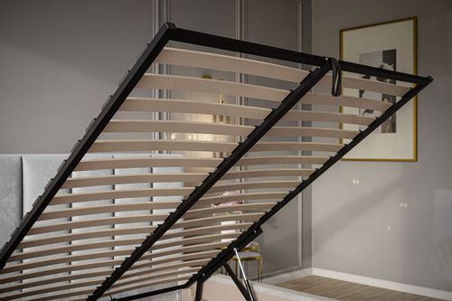 Łóżko tapicerowane LUX 1 140x200 ze  Stelażem i pojemnikiem na Arena.pl