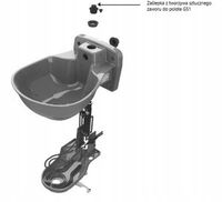 Zaślepka z tworzywa sztucznego do poideł K75 HP20 czarny korek Kerbl