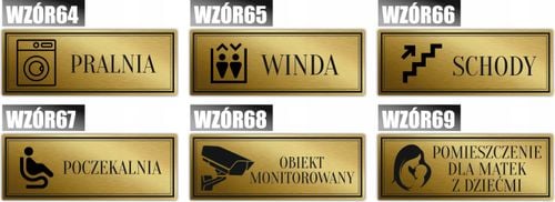 Tabliczka Złota Srebrna na drzwi POMIESZ TECHNICZ na Arena.pl