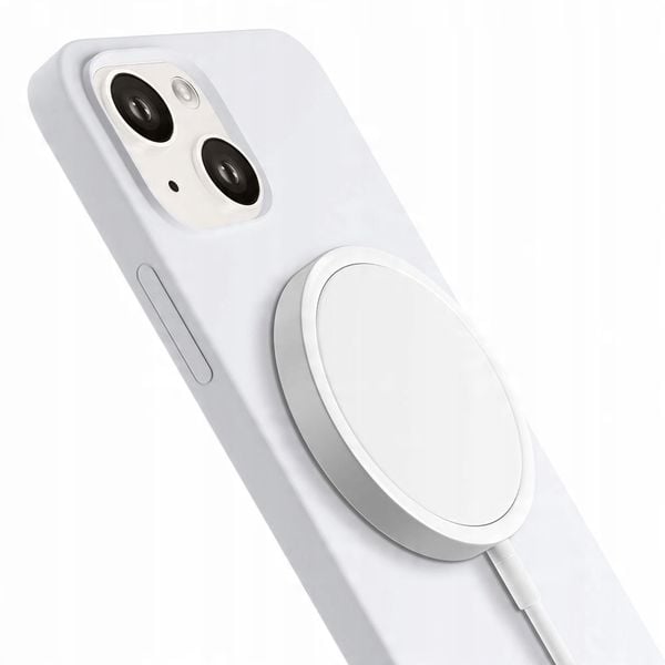 Etui na Apple iPhone 15 Plus - 3mk HARDY Silicone MagCase Silver-White zdjęcie 6