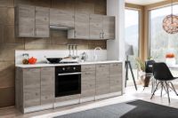 BRYGIDA zestaw szafek mebli kuchennych 240 cm MATOWY