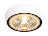 Sufitowa LAMPA metalowa CHARON C0207 Maxlight okrągły plafon LED 12W 3000K łazienkowy przysufitowy IP65 biały