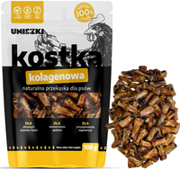 UNISZKI KOSTKA KOLAGENOWA stawy apetyt naturalny gryzak przysmak psa 100g