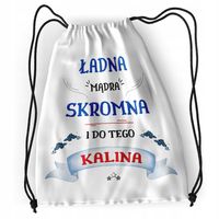 Plecak Dla Kaliny Sportowy Szkolny Worek Torba Z Nadrukiem Ze Zdjęciem
