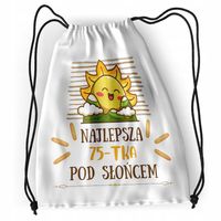 Plecak Urodziny 75 75Te Sportowy Szkolny Worek Z Nadrukiem Ze Zdjęciem