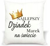 foto PODUSZKA PREZENT najlepszy DZIADEK z imieniem