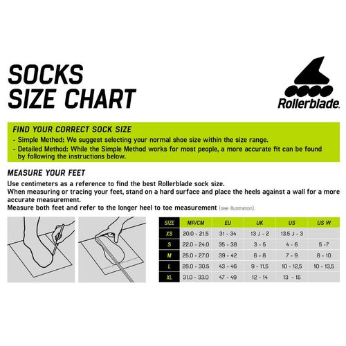 Skarpety Rollerblade High Performance Socks Anthracite Lime 47-49 na Arena.pl
