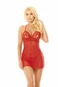 Czerwony Zmysłowy Zestaw Alice 1932 - Softline Collection S/M
