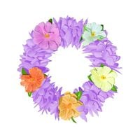 Opaska hawajska na gumce, fioletowa