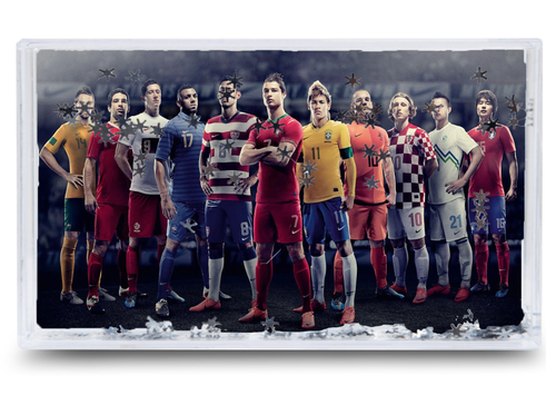 Akwarium - Ramka wodna 3D - Messi, Ronaldo, Neymar na Arena.pl