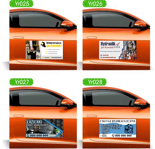 Magnes na samochód reklama magnetyczna MONTAŻ INSTALACJI ELEKTRYCZNYCH na Arena.pl