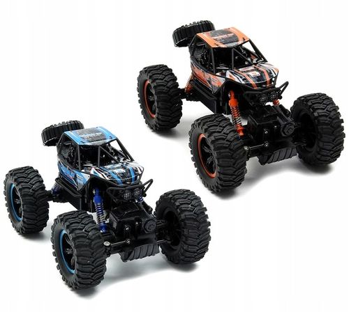 SAMOCHÓD ZDALNIE STEROWANY MONSTER AUTO RC 4X4 KOŁA XXL + PILOT AKUMULATOR na Arena.pl
