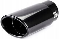 KOŃCÓWKA WYDECHU TŁUMIKA NAKŁADKA DO AUTA SAMOCHODU CZARNA WYGLĄD SPORT