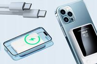 POWERBANK MAGNETYCZNY BEZPRZEWODOWY Z MAGSAFE 10000mAh 22,5W PD + kabel CC
