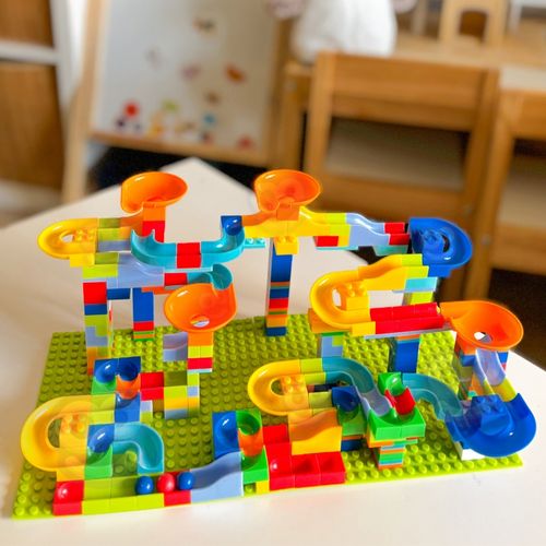 WOOPIE Tor Kulkowy Kulodrom Zjeżdżalnia dla Kulek Konstrukcja 340 el. na Arena.pl