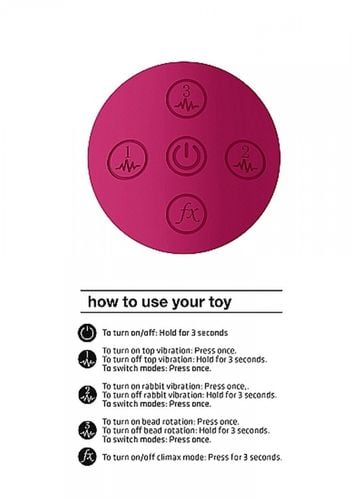 izara   rotating beads rabbit   pink na Arena.pl