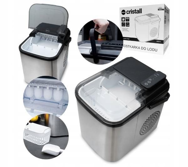 Kostkarka do lodu Eldom KS2109 12kg/24h 110W Łopatka do lodu Srebrno-Czarna zdjęcie 3