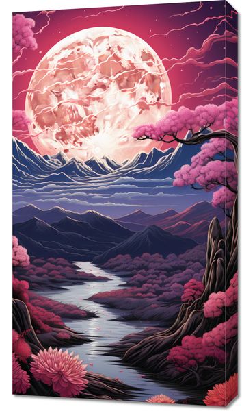 Obraz 50x90cm Różowa Kraina Marzeń zdjęcie 1