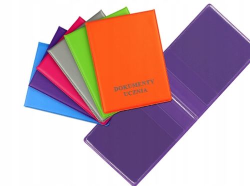 OKŁADKA NA DOKUMENTY UCZNIA PIONOWA MIX NEW COLOR BIURFOL na Arena.pl