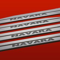 Listwa progowa NISSAN NAVARA D40 Stal nierdzewna 304 mat 4szt